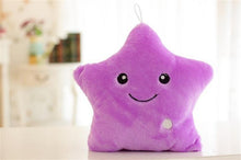 Charger l'image dans la galerie, 34 CM Jouet Créatif Oreiller Lumineux Doux En Peluche En Peluche Lumineux Coloré Étoiles Coussin Led Lumière Jouets Cadeau Pour Enfants Enfants Filles - allure dange