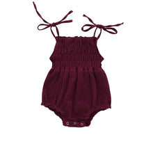 Charger l'image dans la galerie, Barboteuse plissée fille Coton Doux D'été Sans Manches 0-24 M