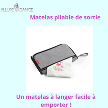 Charger l'image dans la galerie, Matelas dépliable à langer, Sacs de rangement couches, lingettes...Portable - allure dange