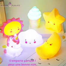 Charger l'image dans la galerie, Lampes veilleuses lumineuses en forme de nuages, étoiles, lunes, licornes - Allure Dange accessoires bébé/bien-être maman/accessoires fitness/accessoires yoga