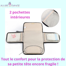 Charger l'image dans la galerie, Matelas dépliable à langer, Sacs de rangement couches, lingettes...Portable - allure dange
