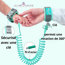 Charger l'image dans la galerie, Bracelet cordon de sécurité Anti-perte enfant, attache poignet, laisse 150cm / 250cm - Allure Dange accessoires bébé/bien-être maman/accessoires fitness/accessoires yoga