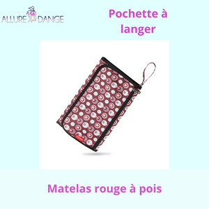 Matelas dépliable à langer, Sacs de rangement couches, lingettes...Portable - allure dange