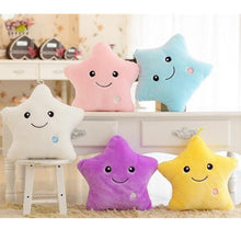 Charger l'image dans la galerie, 34 CM Jouet Créatif Oreiller Lumineux Doux En Peluche En Peluche Lumineux Coloré Étoiles Coussin Led Lumière Jouets Cadeau Pour Enfants Enfants Filles - allure dange
