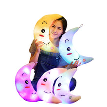 Charger l'image dans la galerie, 34 CM Jouet Créatif Oreiller Lumineux Doux En Peluche En Peluche Lumineux Coloré Étoiles Coussin Led Lumière Jouets Cadeau Pour Enfants Enfants Filles - allure dange
