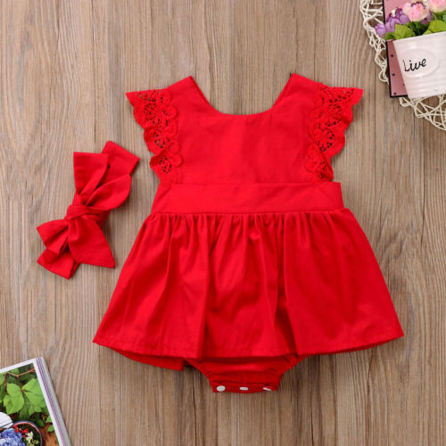 robe rouge bébé