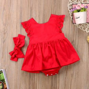 robe rouge bébé