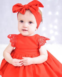 robe rouge bébé