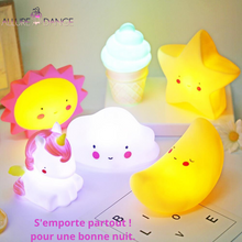 Charger l&#39;image dans la galerie, Lampes veilleuses lumineuses en forme de nuages, étoiles, lunes, licornes - Allure Dange accessoires bébé/bien-être maman/accessoires fitness/accessoires yoga
