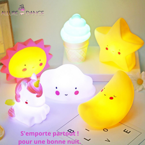 Lampes veilleuses lumineuses en forme de nuages, étoiles, lunes, licornes - Allure Dange accessoires bébé/bien-être maman/accessoires fitness/accessoires yoga