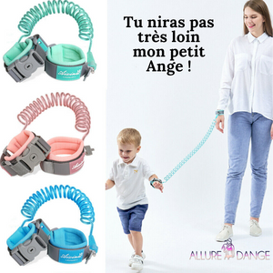 Bracelet cordon de sécurité Anti-perte enfant, attache poignet, laisse 150cm / 250cm - Allure Dange accessoires bébé/bien-être maman/accessoires fitness/accessoires yoga